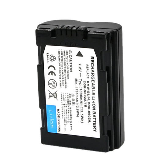 CGR-S602A Galaxy Electronics HIGH QUALITY Replacement battery DMW-BL14 for BP-DC1 BPDC1 Pan CGR-S602 CGR-S602SE 7.2v 1800mAh Lithium Ion